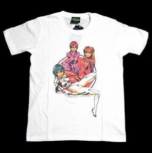 ヱヴァンゲリヲン×Rockin'Jelly Bean 3 Girls  Tシャツ WHITE - SPANA