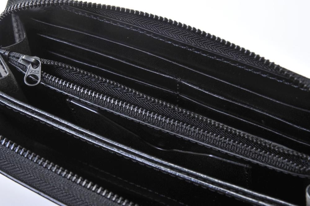 yu-i FACTOLY ハブ皮 ムルカ ビッグ ロング フルジップ/ブラック 超レア物