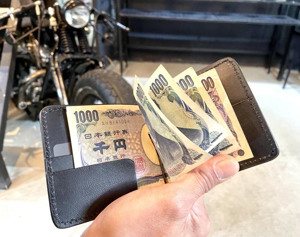 GLEN マネークリップ ダークブルー GLENROYAL 財布 ブランド グレンロイヤル フルブライドルレザー