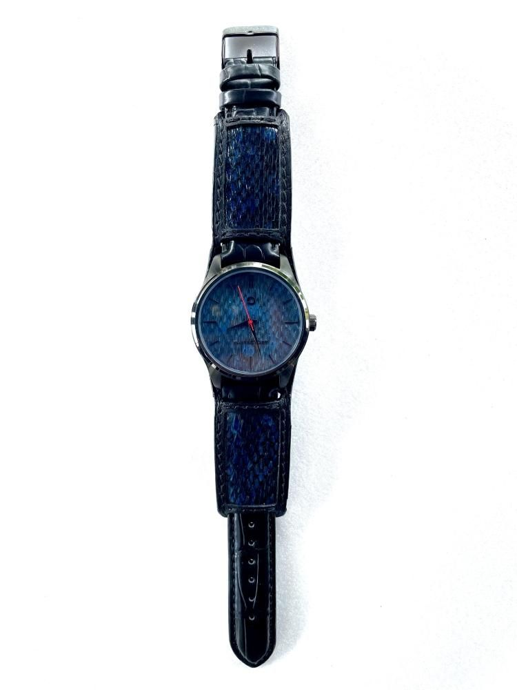 Uwatchna-バングル ブラック 001 L/藍ハブ - yu-i FACTORY