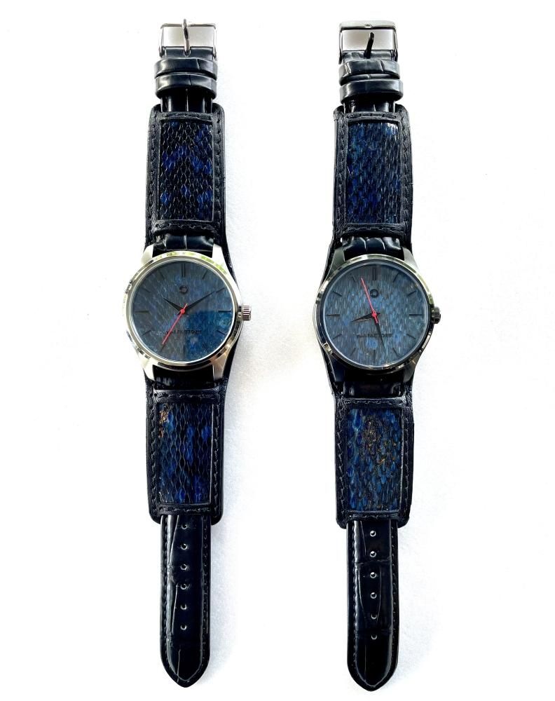 Uwatchna-バングル ブラック 001 L/藍ハブ - yu-i FACTORY