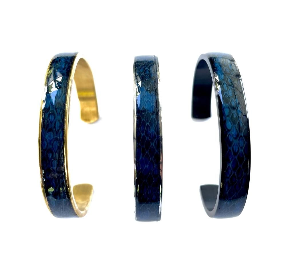 藍ハブ バングル スタンダード M/ゴールド - yu-i FACTORY ONLINE SHOP