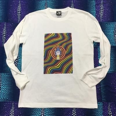 SHARPNESS/PSYCHEDELIC SEECHAN L/S TEE(WHITE) - SHARPNESS