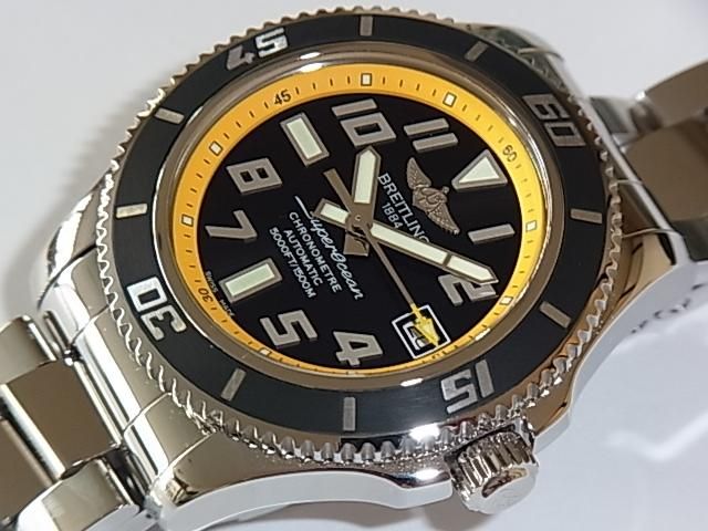 【箱・ギャラあり★】 BREITLING
2000本限定 スーパーオーシャン42 A17364Y4/BA89 ***/2000  ラバー 自動巻き 腕時計　かっこいい　おしゃれ　シンプル　替えベルト付　メンズ松山久万ノ台店