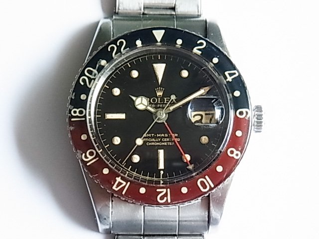 6542 GMT 赤黒 バニラコーク 腕時計 自動巻 稼働品 レックス OREX - 時計