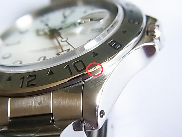【116866】ROLEX ロレックス  16570　トリチウム エクスプローラー2 ホワイト ダイヤル T番 SS 自動巻き 保証書 当店オリジナルボックス 腕時計 時計 WATCH メンズ 男性 男 紳士