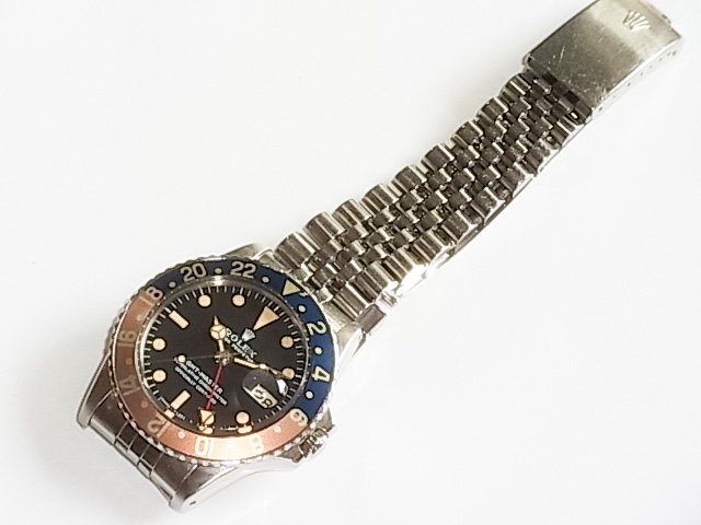 ロレックス GMTマスター Ref.1675 Mk1ロングE ファットベゼル - 福岡天神・大名の腕時計専門店アンチェインドカラーズのオンラインショップ