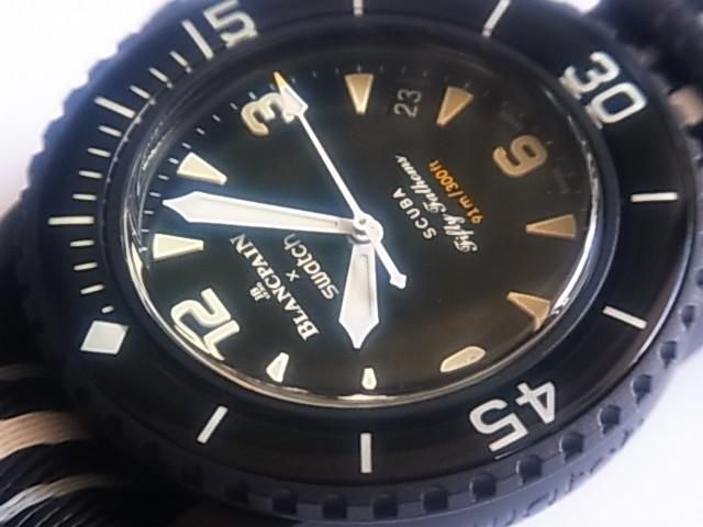 ブランパン×スウォッチ バイオセラミック スクーバ フィフティファゾム