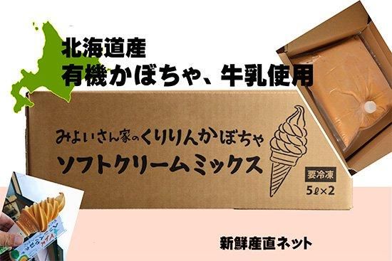 業務用 北海道産 有機かぼちゃ ソフトクリームミックス | 5L×2 - 新鮮