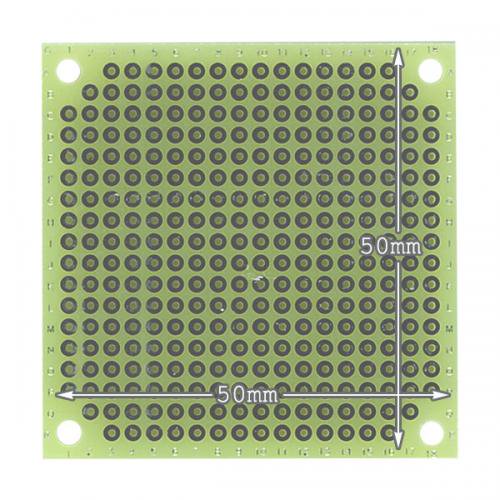 ノンスルーホール ユニバーサル基板 両面ガラスエポキシ めっき有り 50mm×50mm - イーツールズ