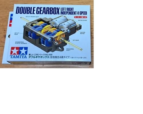 楽しい工作シリーズNO.168 ﾀダブルギヤボックス(左右独立4速