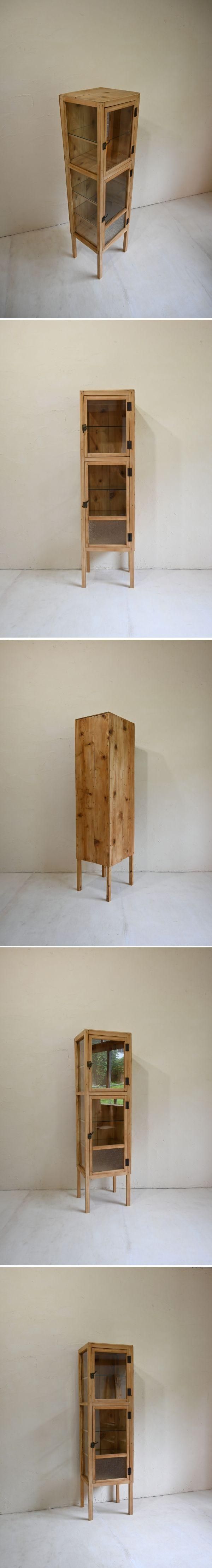 背の高い2面ガラス棚 - SANNPO古道具店