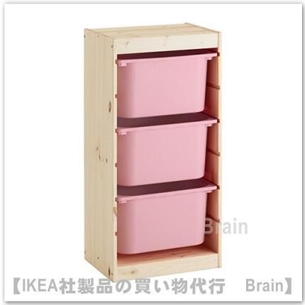 Trofast 収納コンビネーションボックス付き44x30x91 Cm パイン材 ピンク ikea通販brain イケア社製品の買い物代行 Trofast 収納コンビネーションボックス付き44x30x91 Cm パイン材 ピンク ikea通販brain イケア社製品の買い物代行