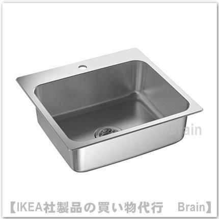 IKEA(イケア)はめ込み式シンク KILSVIKEN シルスヴィーケン はめ込み式シンク 1ボウル 水切り