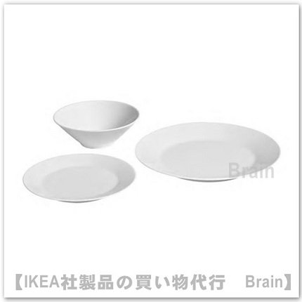 IKEA 365+ ：食器（ホワイト）18点セット