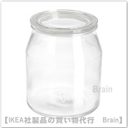 IKEA 365+：ふた付き容器17x20cm(ガラス/ガラス） - ＩＫＥＡ通販オンライン/イケア社製品の通販・買い物代行【Brain】