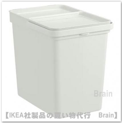 H 197 Llbar ゴミ箱22l ライトグレー ｉｋｅａ通販オンライン イケア社製品の通販 買い物代行 Brain