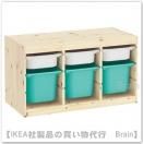 TROFAST¡§¼ýǼ¥³¥ó¥Ó¥Í¡¼¥·¥ç¥ó ¥Ü¥Ã¥¯¥¹ÉÕ¤94x44x53 cm¡Ê¥Ñ¥¤¥óºà/¥¿¡¼¥³¥¤¥º/¥Û¥ï¥¤¥È¡Ë