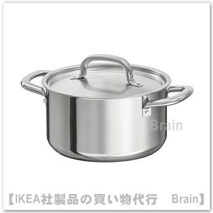 IKEA 365+：鍋 ふた付き3 L（ステンレススチール） - IKEA