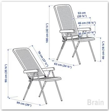 TORPARÖ/トルパロー：リクライニングチェア 屋外用（ホワイト/グレー