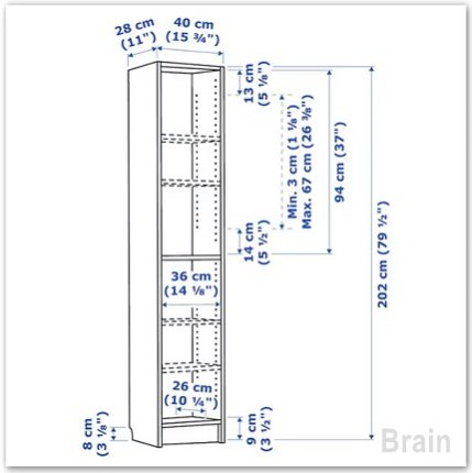 ◼️【中古品】IKEA BILLY ビリー 本棚 奥深く ホワイト 収納棚 棚 80×28×