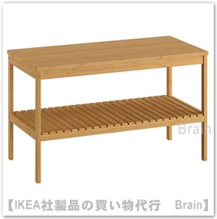 IKEA ベンチ， RAGRUND ローグルンド 竹， 77x37 cm 送料￥750!-