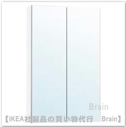 LETTAN/レッタン：ミラーキャビネット 扉付き60x15x95 cm