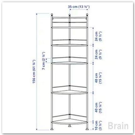 廃盤品　IKEA ブラックコーナーシェルフ スチール・ガラス製 イケア IKEA - FROSJON -フローショーン- コーナーシェルフ
