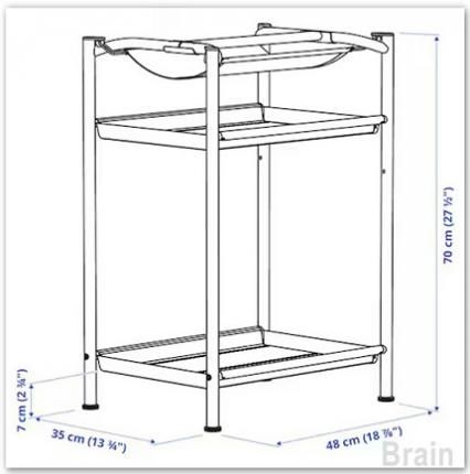 SPÄND/スペンド：テーブル用脚 収納付き(ホワイト） - IKEA