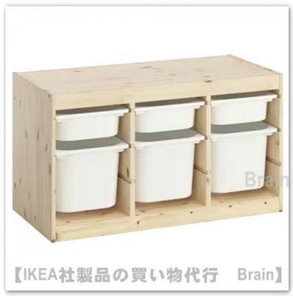 TROFAST/ȥեȡǼӥ͡93x44x53 cmʥ饤ȥۥ磻ȥƥѥ/ۥ磻ȡ