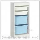 TROFAST/¥È¥í¥Õ¥¡¥¹¥È¡§¼ýǼ¥³¥ó¥Ó¥Í¡¼¥·¥ç¥ó46x30x95 cm¡Ê¥Û¥ï¥¤¥È/¥Û¥ï¥¤¥È¡¦¥é¥¤¥È¥Ö¥ë¡¼¡Ë