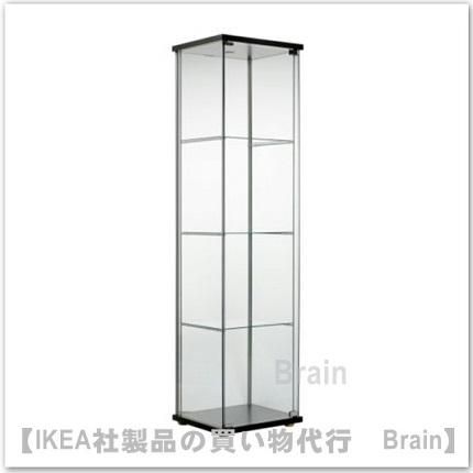 Detolf デトルフ ガラス扉キャビネット43x163 Cm ブラックブラウン ｉｋｅａ通販オンライン イケア 社製品の通販 買い物代行 Brain