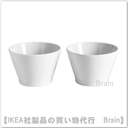 IKEA 365+ ：ボウル10 cm（ホワイト）2個セット