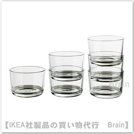 IKEA 365+ ：グラス 6 cm【6個セット】