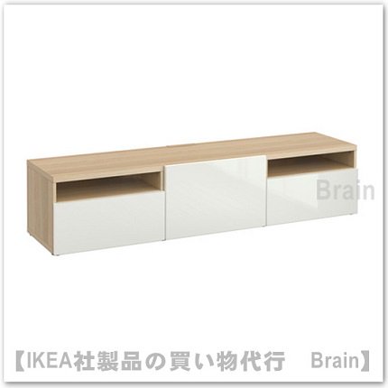 BESTÅ ;：テレビ台120x40x48 cmラップヴィーケン ブラックブラウン- IKEA通販【イケア買い物代行　 Brain】実店舗も運営してます！！