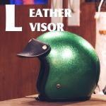 ヘルメット用バイザー レザー 本革 オリジナル - GALLON WEB