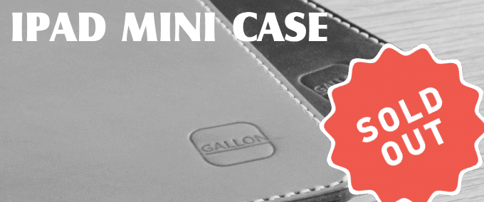 過去に販売していたiPad mini用レザーケース