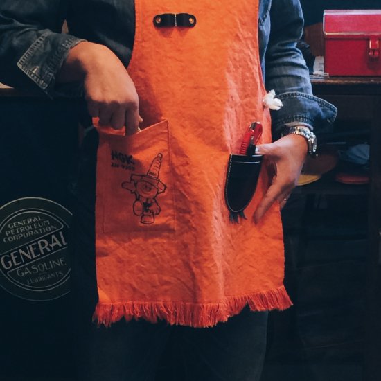 ビンテージワークエプロン / NGK オレンジ（VINTAGE WORK APRON / NGK ORANGE）