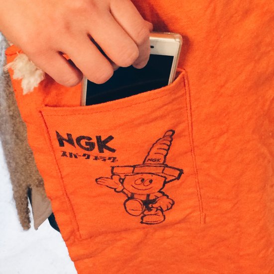 ビンテージワークエプロン / NGK オレンジ（VINTAGE WORK APRON / NGK ORANGE）