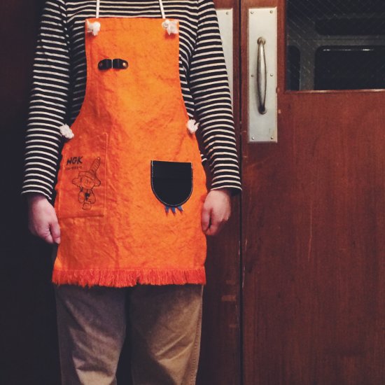 ビンテージワークエプロン / NGK オレンジ（VINTAGE WORK APRON / NGK ORANGE）