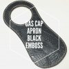レザーガスキャップエプロン / ブラック×ブラック（LEATHER GAS CAP APRON / BK×BK）　for MINI COOPER