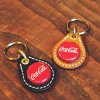 ͽ - BEER BOTTLE CAP KEY RING / COCA COLA -MEXICO RED