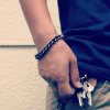 ͽ - SOLID BRASS BRACELET / M