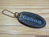 LEATHER TAG KEY RING / BK OUTLET