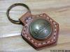 HEXAGON LEATHER KEY RING / CL OUTLET