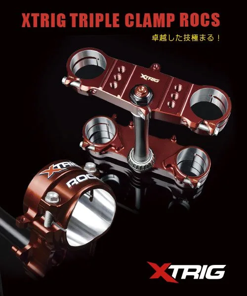 トリプルクランプKIT ROCS PRO CRF250R(22以降)オフセット=14-16 トリプルクランプKIT ROCS PRO CRF250R(22以降)オフセット=14-16