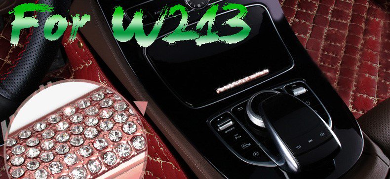メルセデスベンツCクラスW205 GLCクラスEクラスW213車のボタンダイヤモンド装飾ステッカートリムスタイリング - AOYAMA PITIN