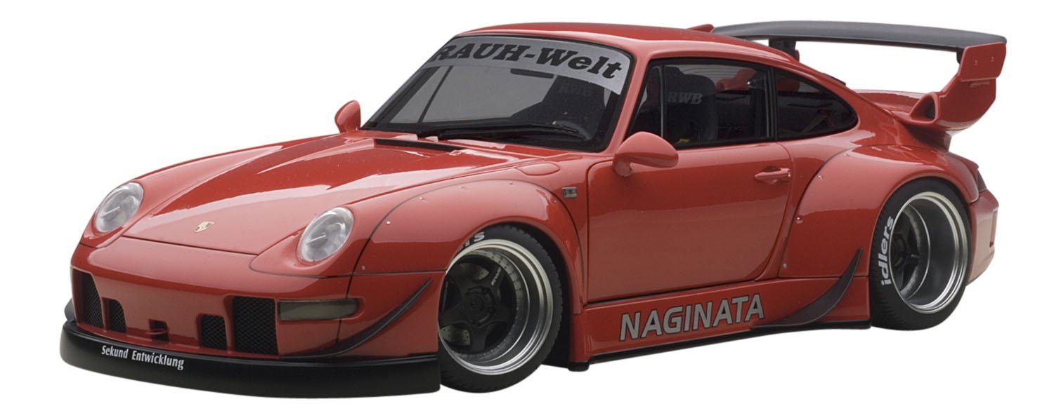 AUTOart 1/18 RWB 993 (レッド/ガンメタ・ホイール) 完成品 - AOYAMA PITIN