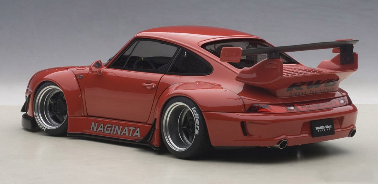 AUTOart 1/18 RWB 993 (レッド/ガンメタ・ホイール) 完成品 - AOYAMA PITIN