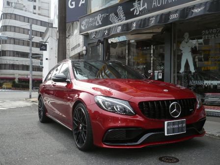 最高品質 W205 前期 AMG C63用 パナメリカーナ（縦フィン）style フロントグリル タイプⅡ 社外品 - AOYAMA PITIN